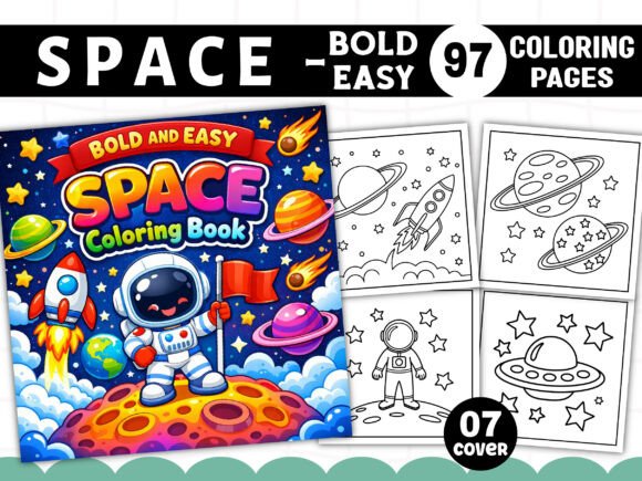 Bold and Easy Space Coloring Pages: A Creative Resource for Modern Enthusiasts