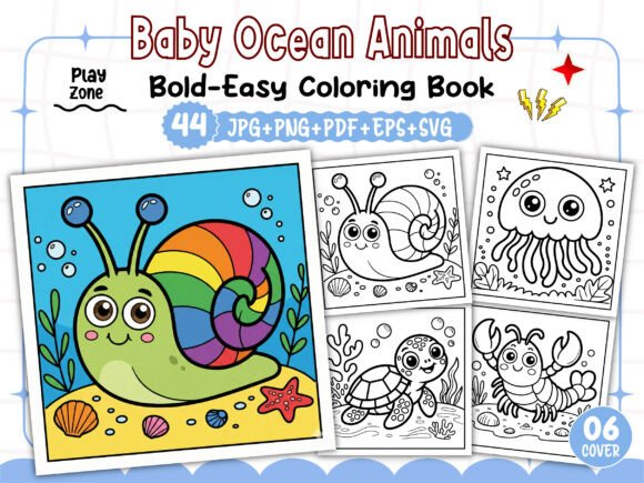 Bold Easy Baby Ocean Coloring Pages: A Strategic Tool for KDP Interior Design