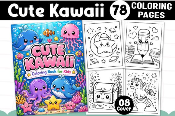 Cute Kawaii Coloring Pages for Adults: A Creative Escape for All Skill Levels