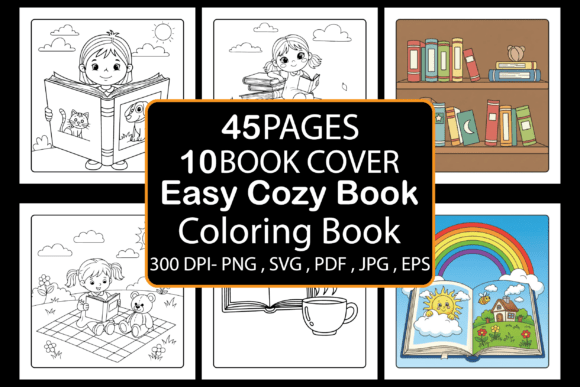 Easy Cozy Book Coloring Book: A Complete Guide to This Versatile Digital Printable Collection