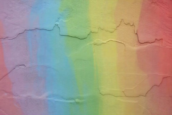 Rainbow Fine Splatter Paint Background