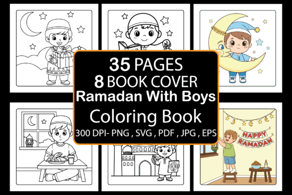 Ramadan With Boys Coloring Book: A Creative KDP Opportunity for Meaningful Engagement