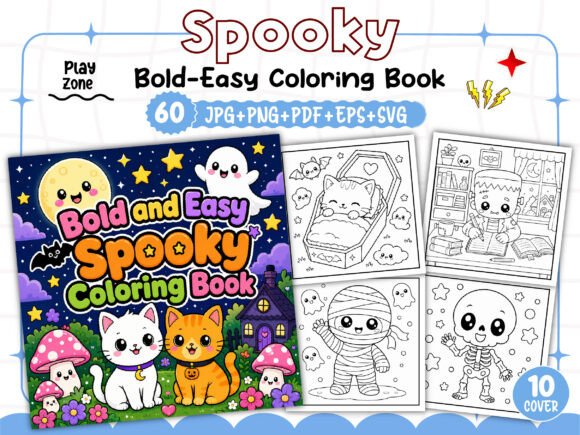 Spooky Bold and Easy Coloring Book: A Strategic Tool for Creativity and Productivity