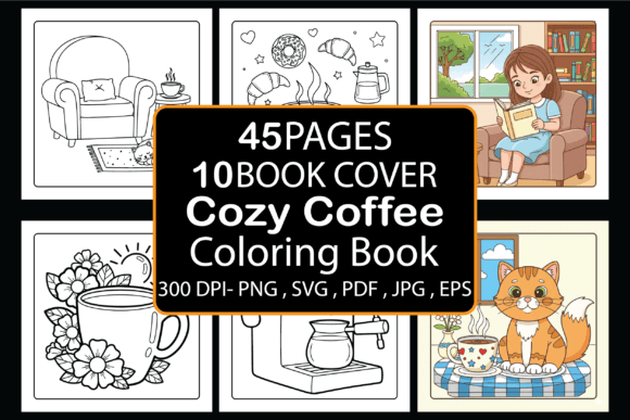 Unwind with the Ultimate Cozy Coffee Coloring Book for Creative Relaxation
