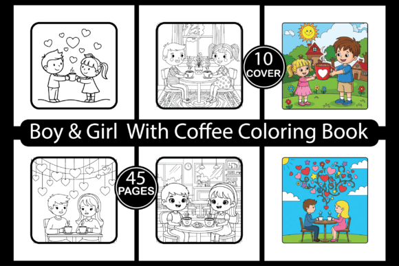 Why the Boy Girl with Coffee Coloring Book Is a Versatile Creative Resource